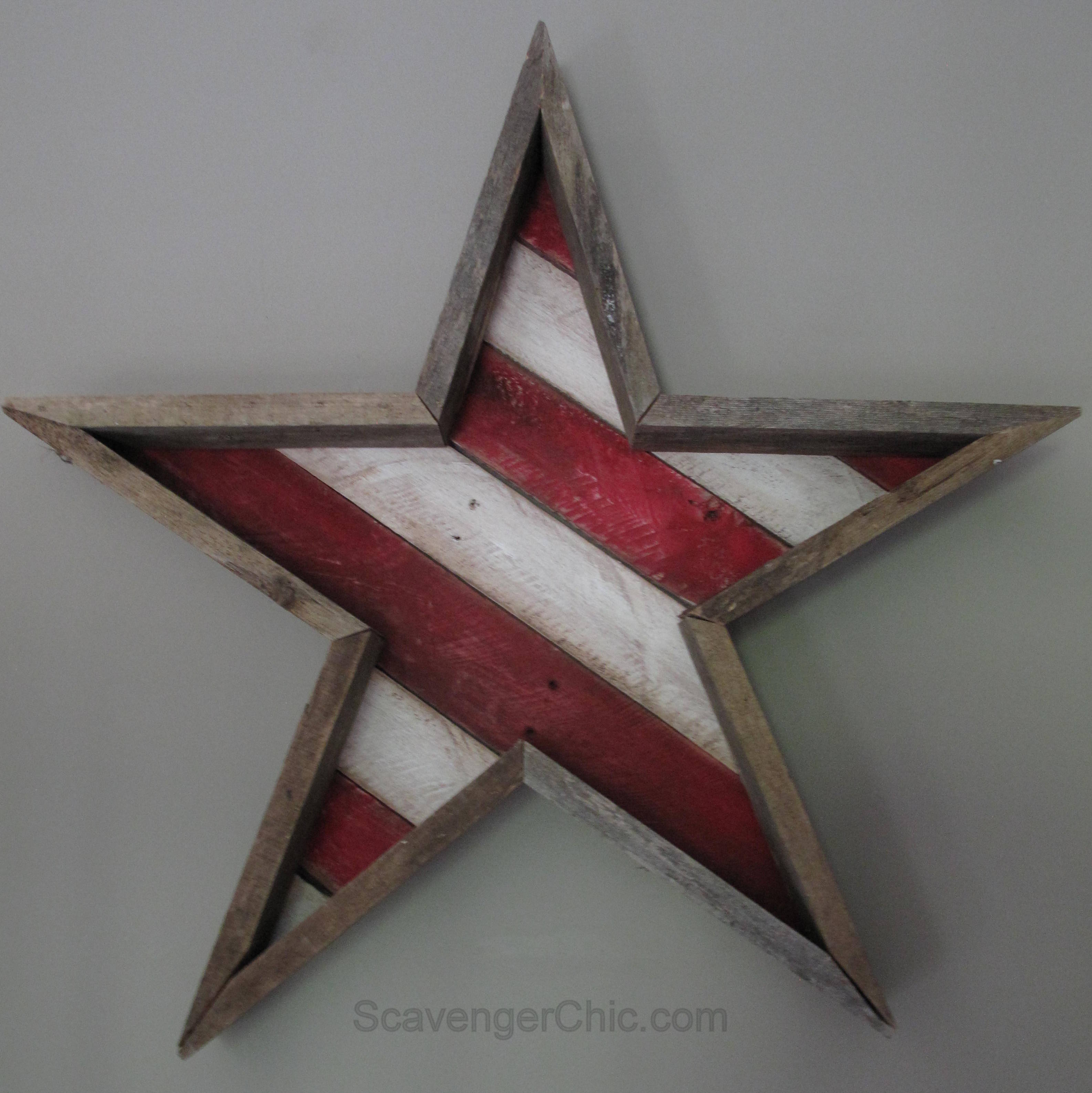 Stars and Stripes diy Scavenger Chic