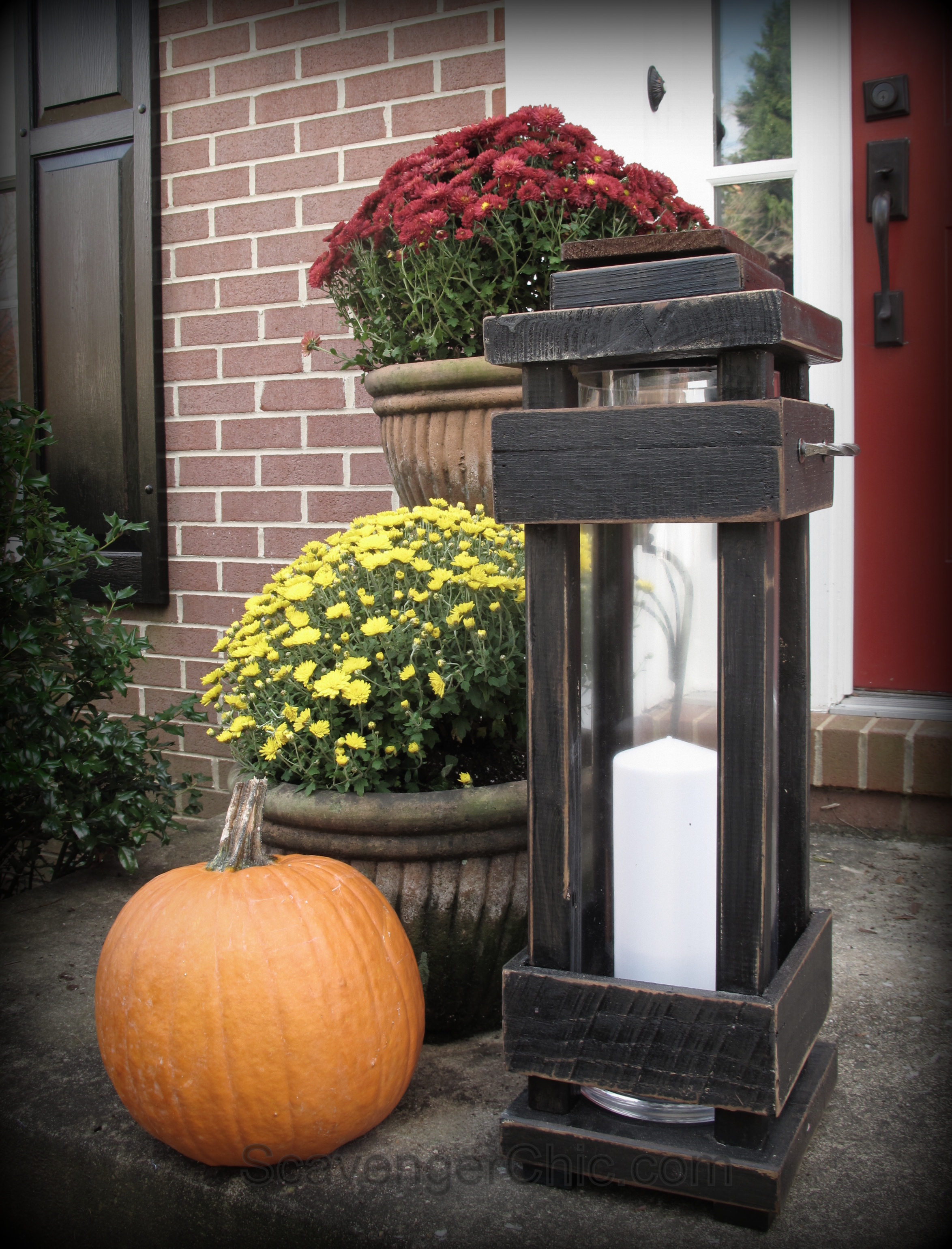 DIY Outdoor Porch Lanterns - Scavenger Chic